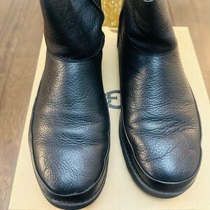 UGG Black Deconstructed Mini Zip Boots